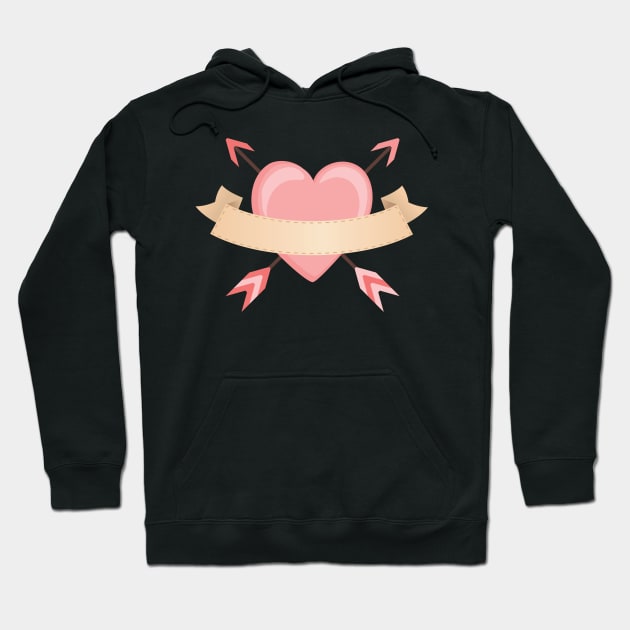 Arrow Through the Heart Hoodie by SWON Design